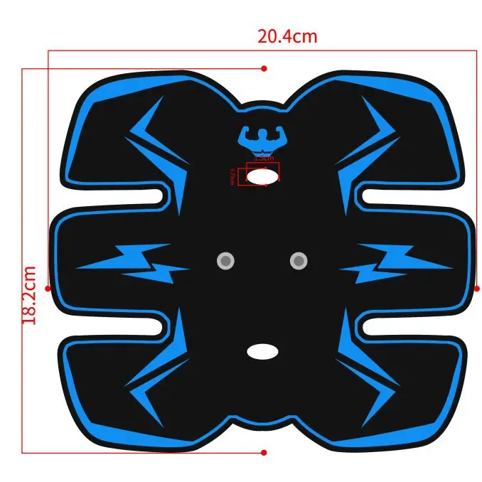 Micro-Electric Abdominal Muscle Patch for Fitness Training