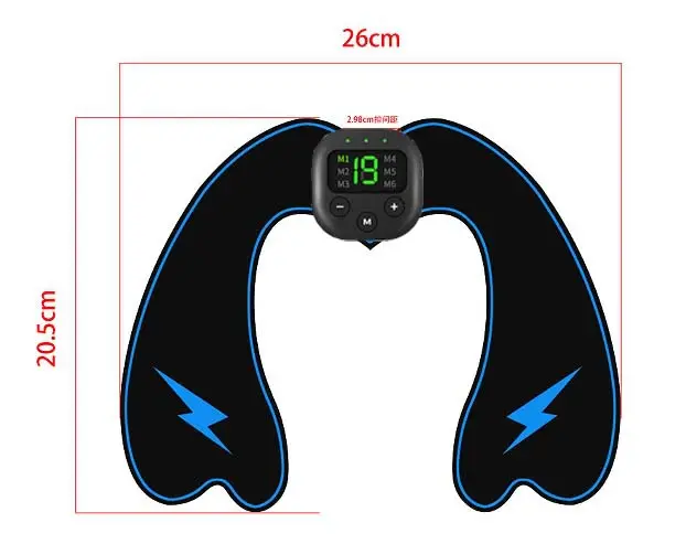 Micro-Electric Abdominal Muscle Patch for Fitness Training