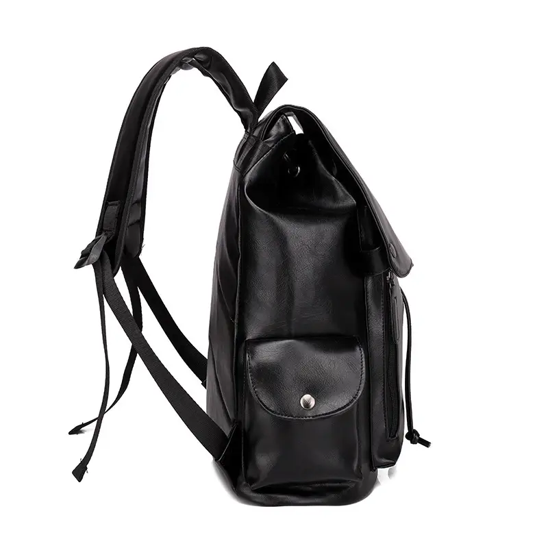 Cross-border wholesale men's business casual laptop bag backpack fashion Korean style men's PU leather backpack