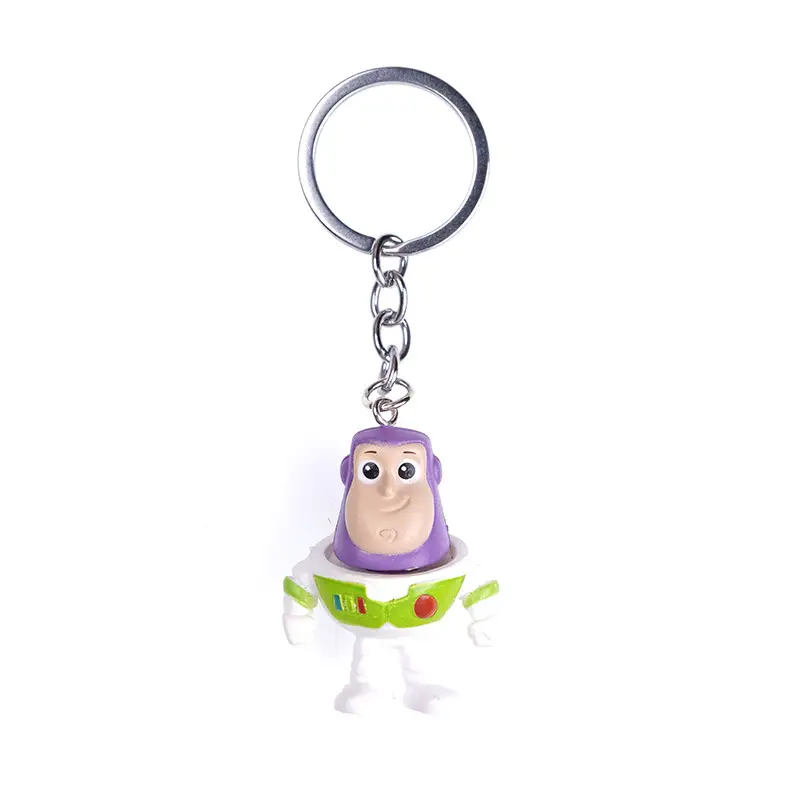 Creative Cartoon Animation Buzz Toy Story Keychain Three-eyed Strange Strawberry Bear Bag Clothing Accessories