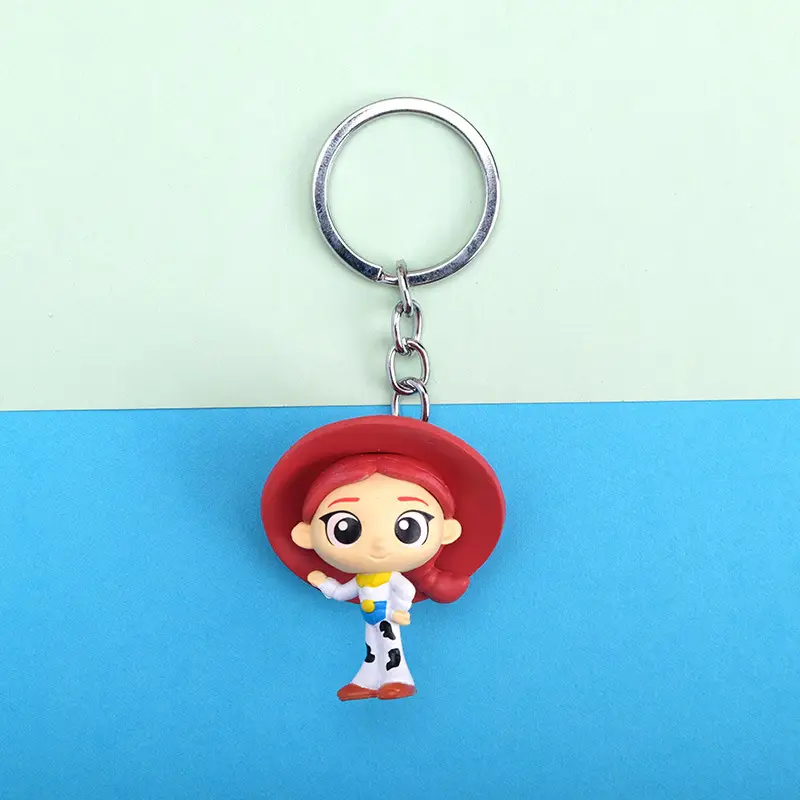 Creative Cartoon Animation Buzz Toy Story Keychain Three-eyed Strange Strawberry Bear Bag Clothing Accessories