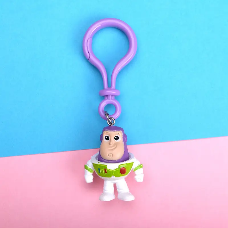 Creative Cartoon Animation Buzz Toy Story Keychain Three-eyed Strange Strawberry Bear Bag Clothing Accessories