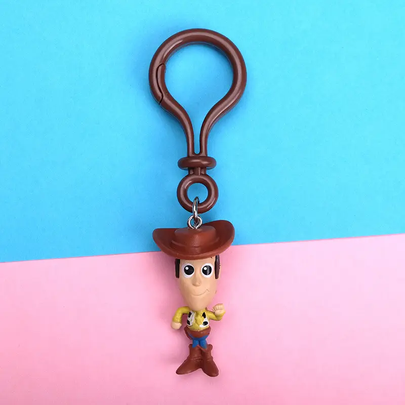 Creative Cartoon Animation Buzz Toy Story Keychain Three-eyed Strange Strawberry Bear Bag Clothing Accessories