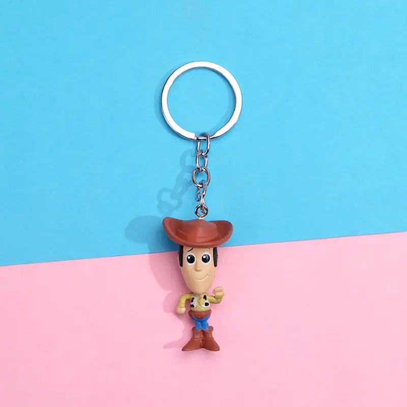 Creative Cartoon Animation Buzz Toy Story Keychain Three-eyed Strange Strawberry Bear Bag Clothing Accessories