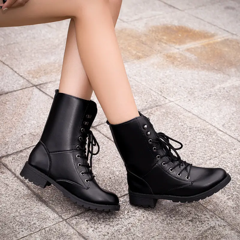 Silver Soul Bantian Silver cos boots silver Mulberry shoes ShenWei high-top Universal Martin boots shenle men's and women's black boots - Image 3