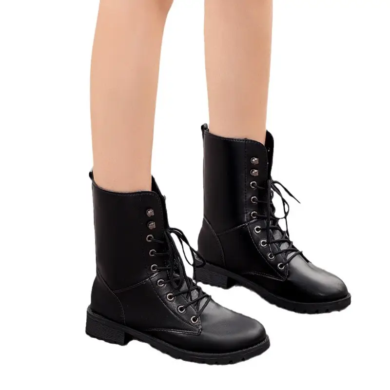 Silver Soul Bantian Silver cos boots silver Mulberry shoes ShenWei high-top Universal Martin boots shenle men's and women's black boots - Image 5