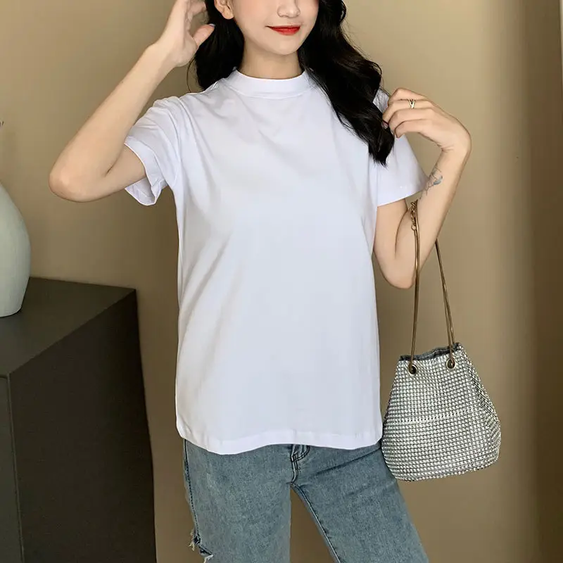 Women Cotton Slim Fit Pullover Top Summer Wear - Image 5