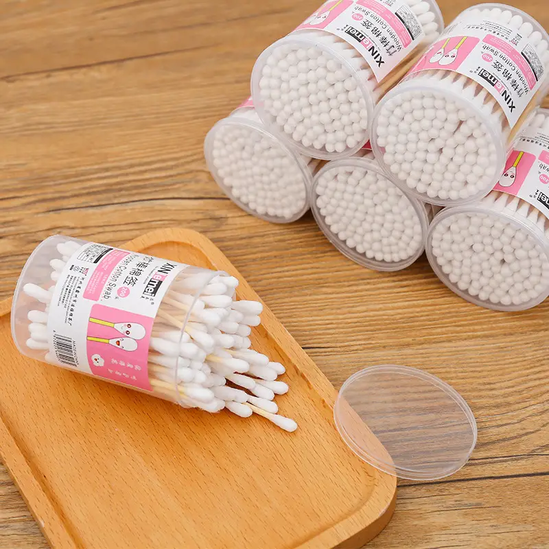 100x100 Pack Double Head Cotton Swabs Makeup Remover - Image 5