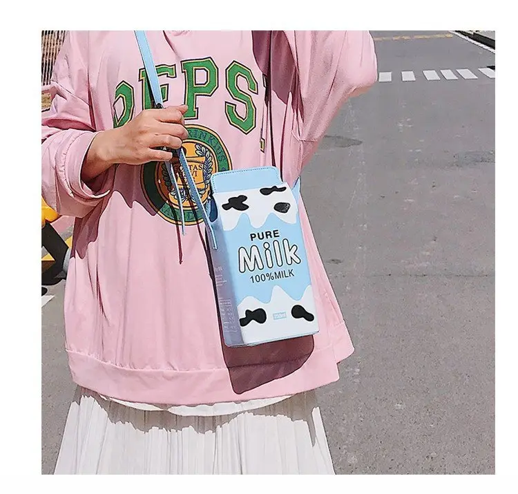 Pink Apple Design Crossbody Bag for Girls - Image 4