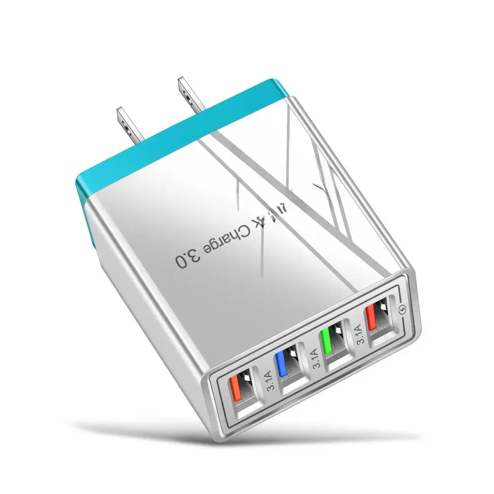 3A USB 4 Usb Travel Charger European Plug - Image 12