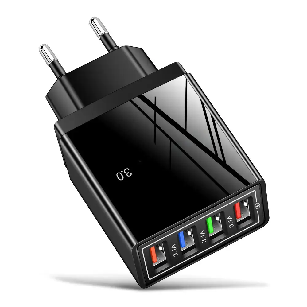 3A USB 4 Usb Travel Charger European Plug - Image 7
