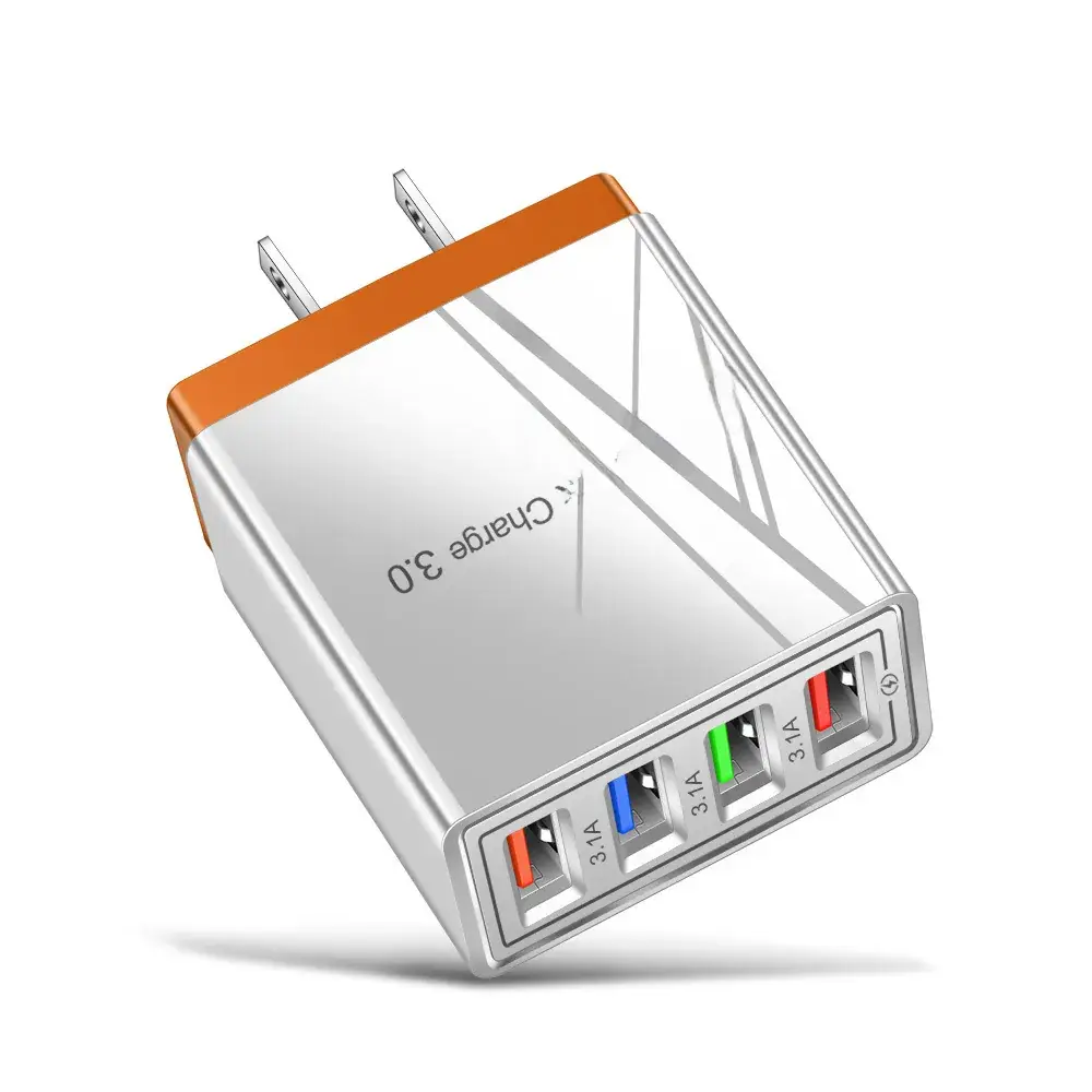 3A USB 4 Usb Travel Charger European Plug - Image 9