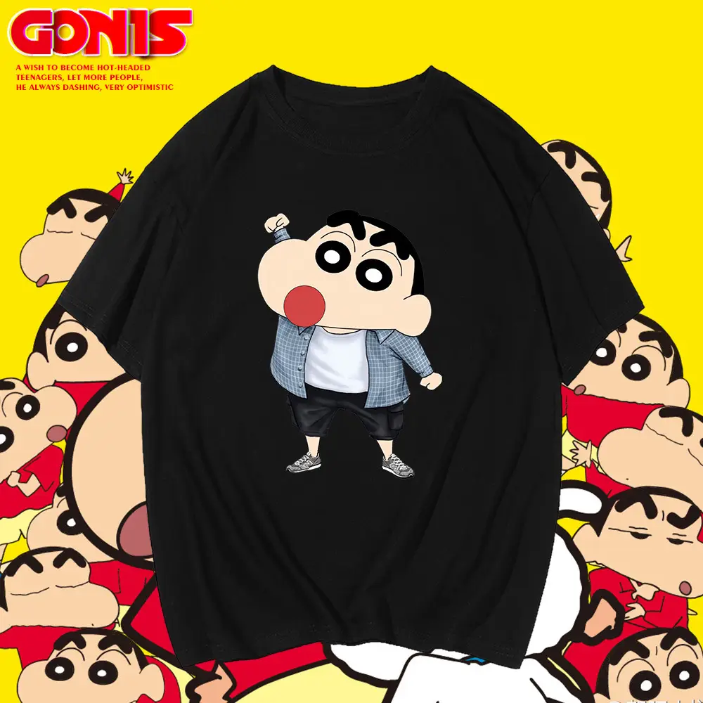 Men White Cartoon T-Shirt Couple Half Sleeve Summer Wear