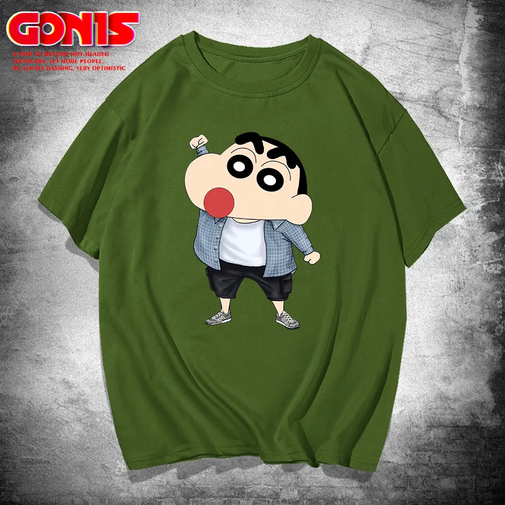 Men White Cartoon T-Shirt Couple Half Sleeve Summer Wear