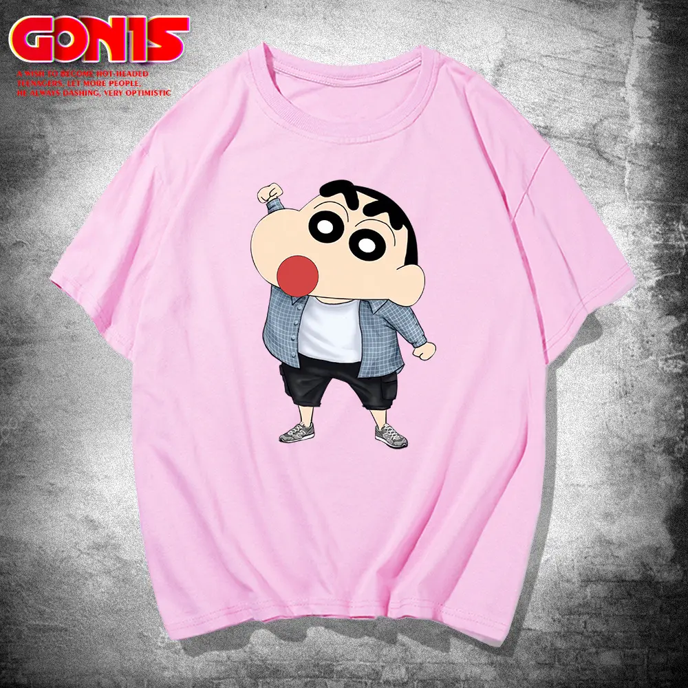 Men White Cartoon T-Shirt Couple Half Sleeve Summer Wear