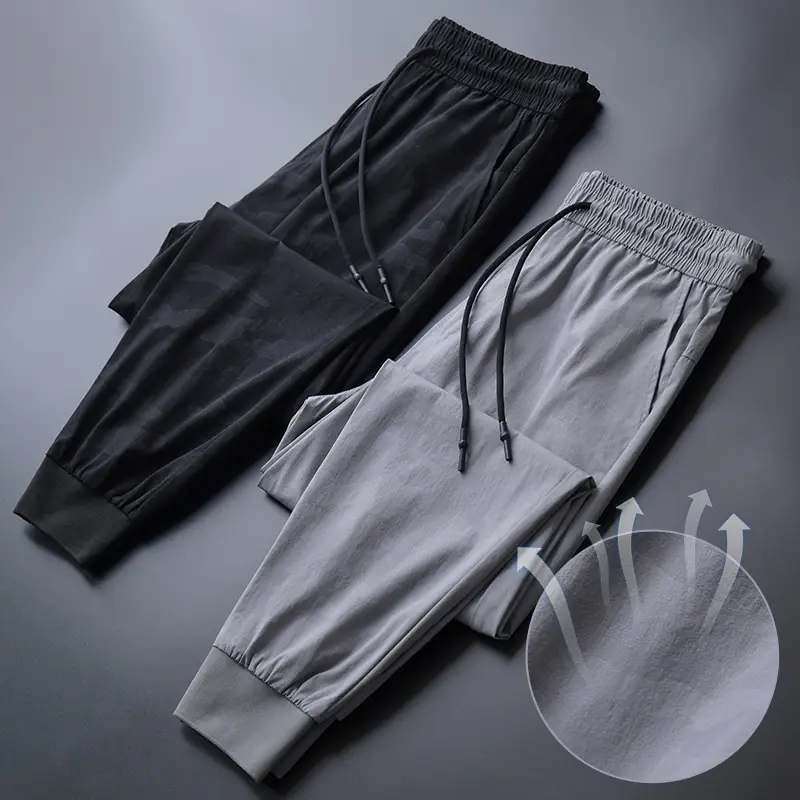 Men's Ice Silk Slim Fit Ankle Pants - Image 5