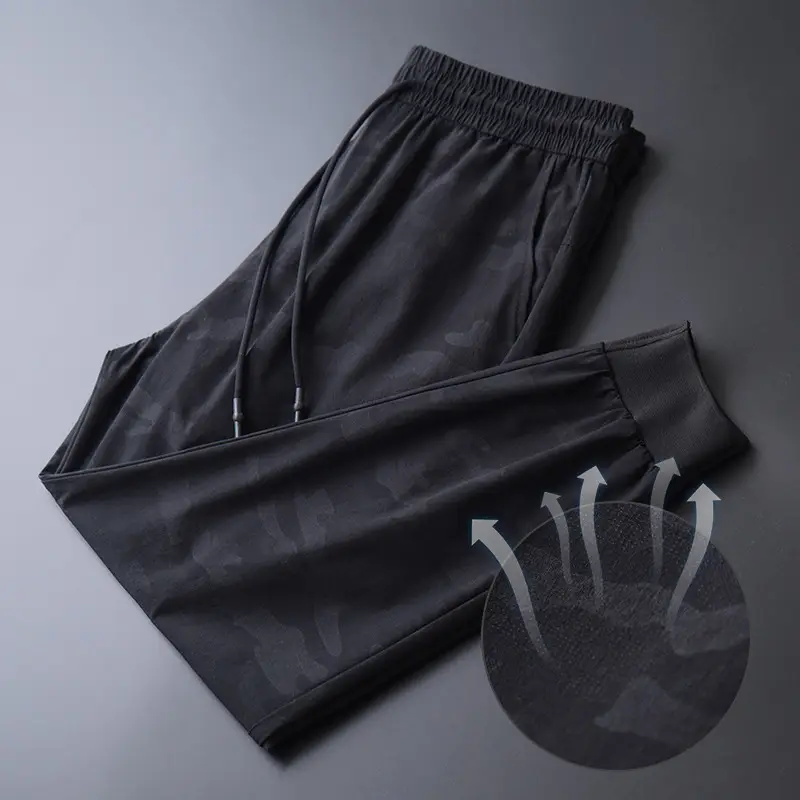Men's Ice Silk Slim Fit Ankle Pants - Image 6