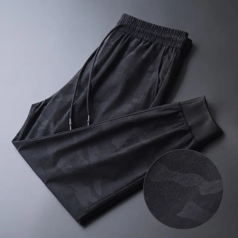 Men's Ice Silk Slim Fit Ankle Pants - Image 3