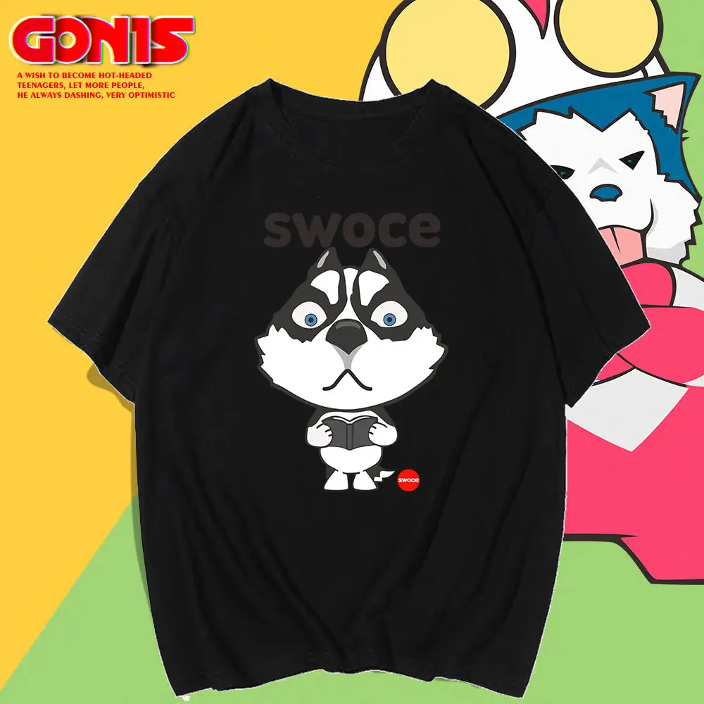 Men's Pink Husky "Swoose" T-Shirt Large - Image 9