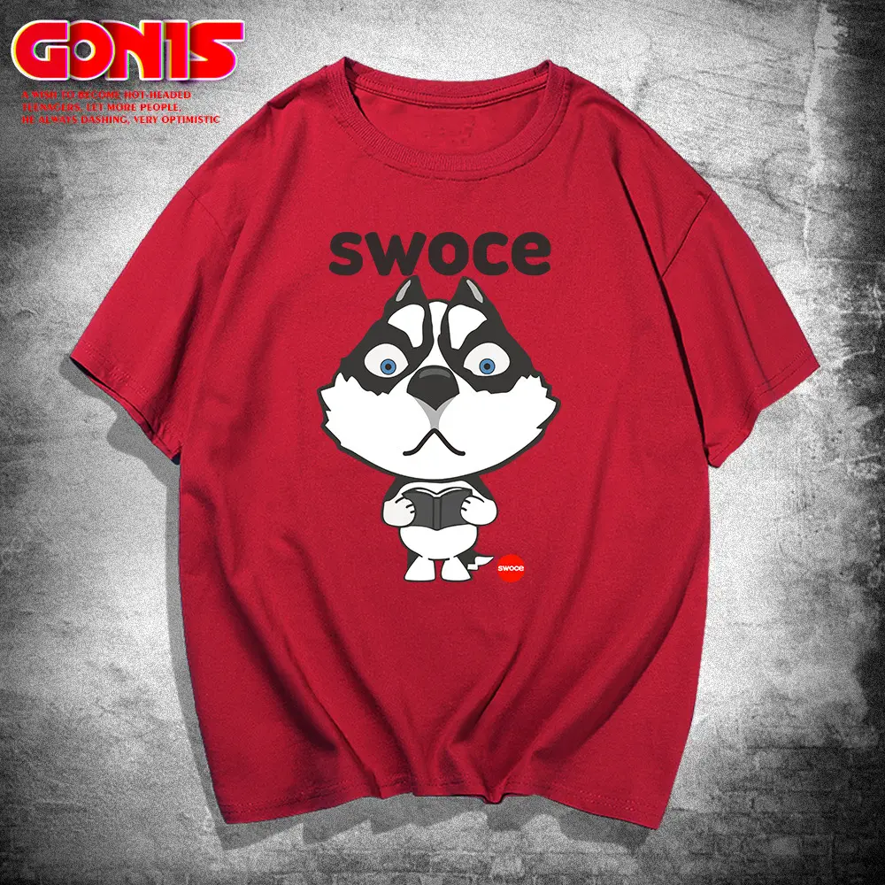 Men's Pink Husky "Swoose" T-Shirt Large - Image 4