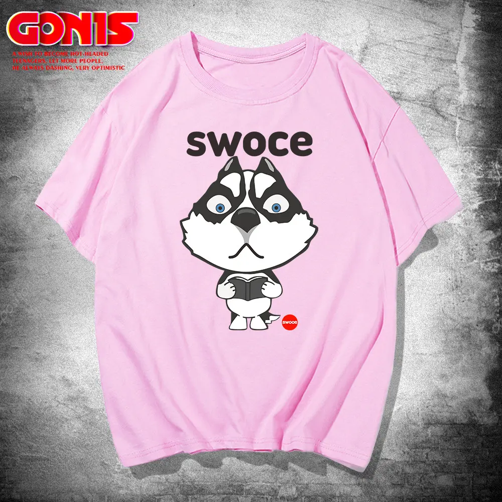 Men's Pink Husky "Swoose" T-Shirt Large - Image 8