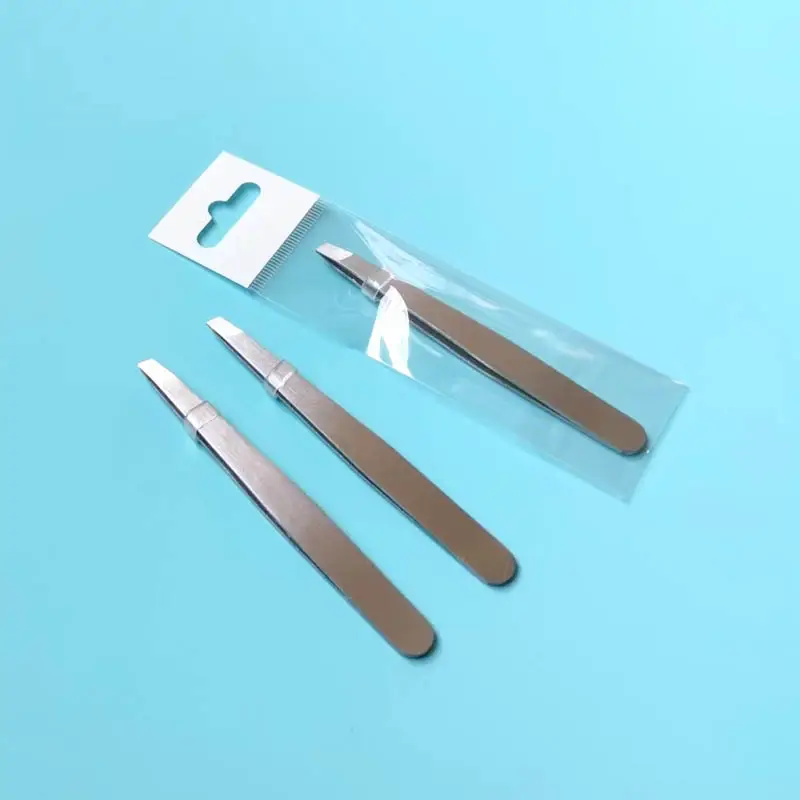 Stainless Steel Oblique Eyebrow Clip Pliers Set — feature 19