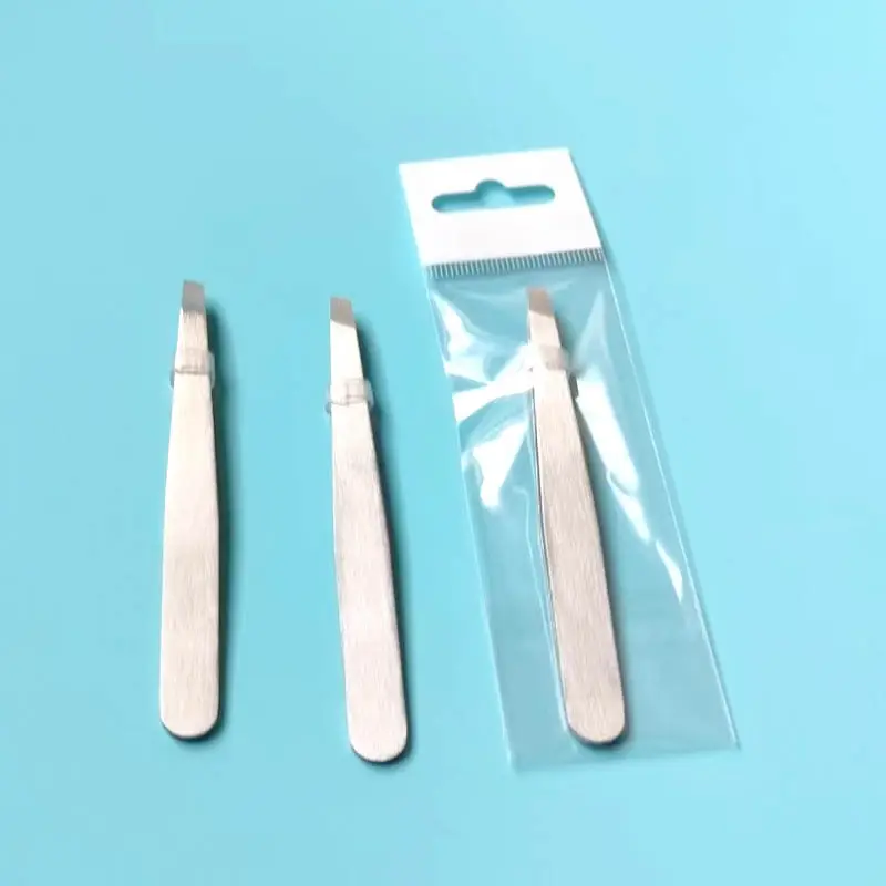 Stainless Steel Oblique Eyebrow Clip Pliers Set — feature 2