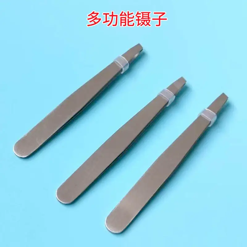 Stainless Steel Oblique Eyebrow Clip Pliers Set — feature 3