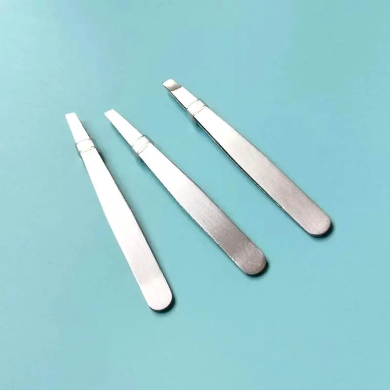 Stainless Steel Oblique Eyebrow Clip Pliers Set — feature 9
