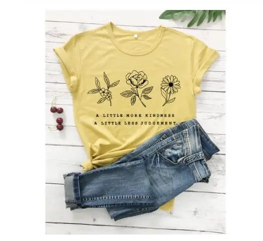 Red Graphic T-Shirt for Women with Floral Design - Image 9