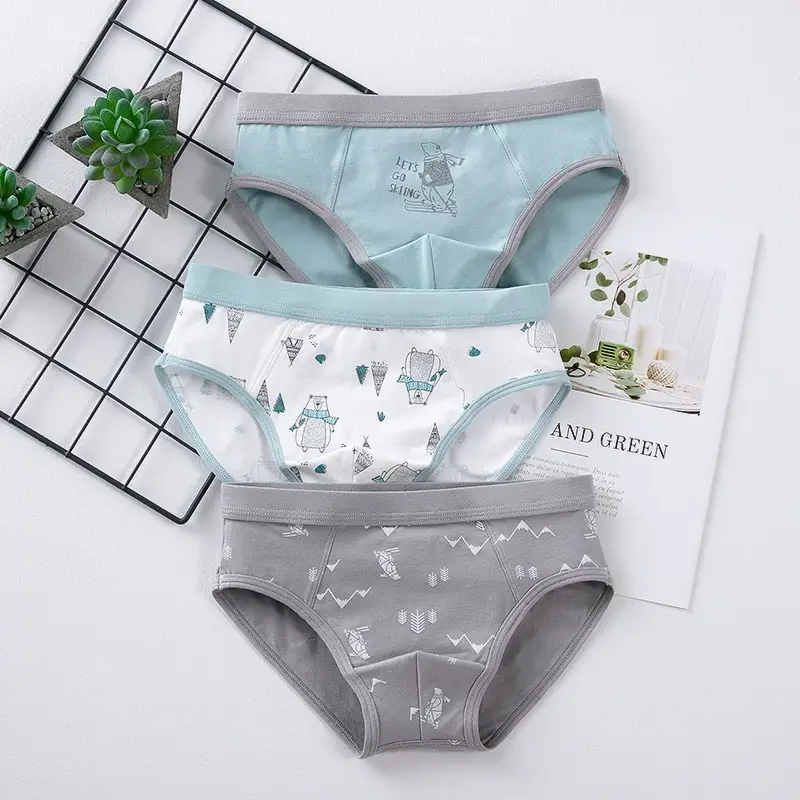 Boys' underwear children's cotton 50 boxers boys' boxer shorts middle and big children's triangle underwear children's cartoon