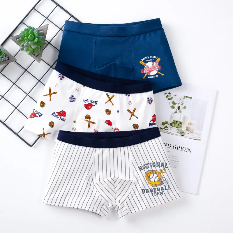 Boys' underwear children's cotton 50 boxers boys' boxer shorts middle and big children's triangle underwear children's cartoon