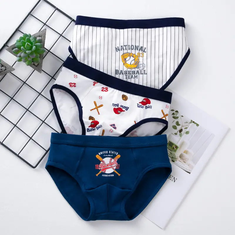 Boys' underwear children's cotton 50 boxers boys' boxer shorts middle and big children's triangle underwear children's cartoon