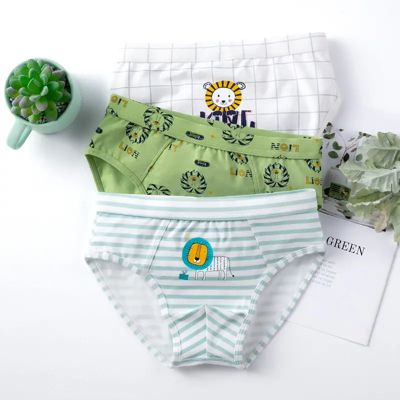 Boys' underwear children's cotton 50 boxers boys' boxer shorts middle and big children's triangle underwear children's cartoon