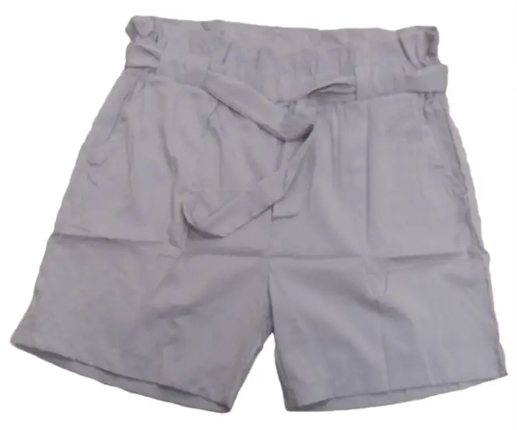 2021 Women's Elastic Waist Casual Shorts Black White - Image 6