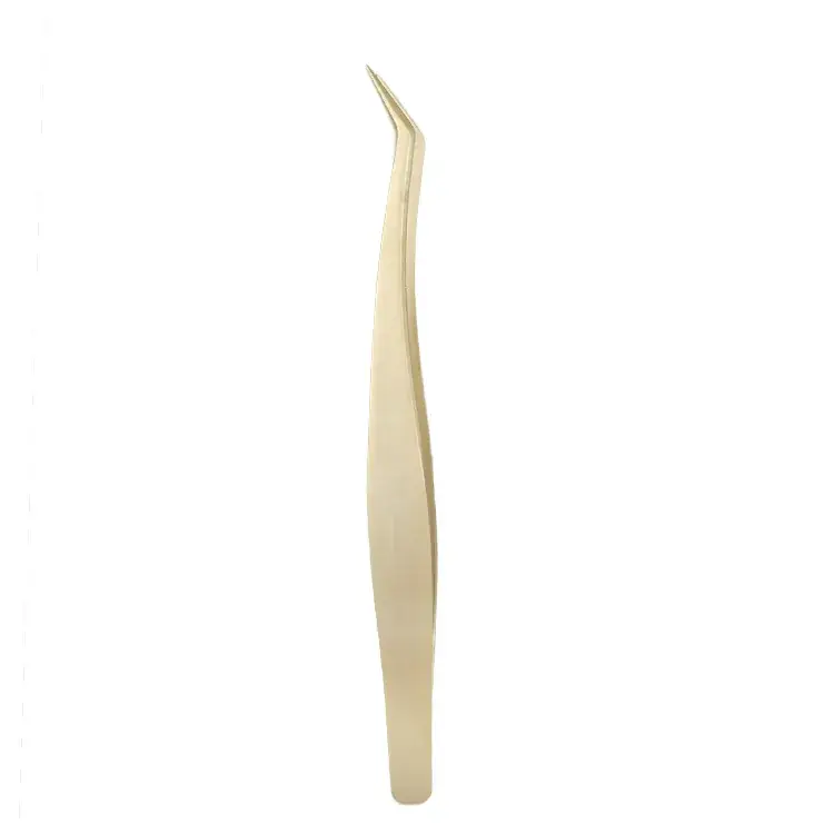 Huiheng Pearl Golden Eyelash Tweezers Long Mouth Grafting