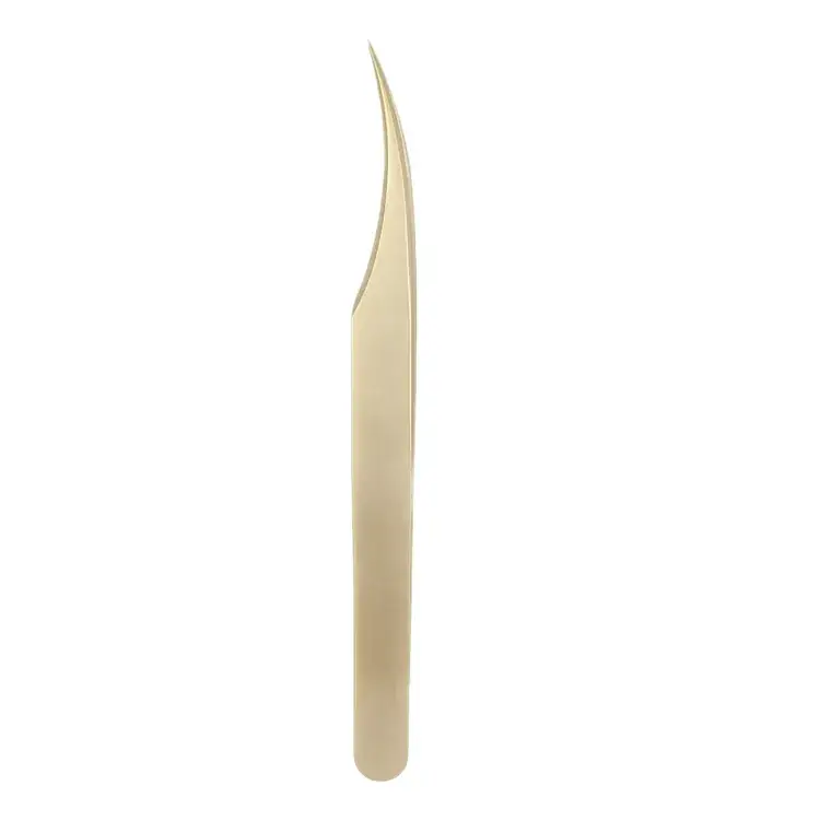 Huiheng Pearl Golden Eyelash Tweezers Long Mouth Grafting