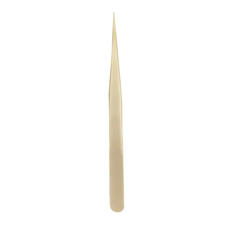 Huiheng Pearl Golden Eyelash Tweezers Long Mouth Grafting