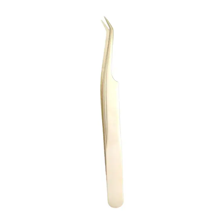 Huiheng Pearl Golden Eyelash Tweezers Long Mouth Grafting