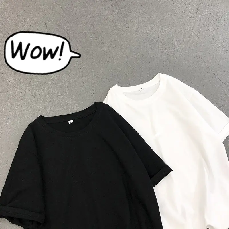 Men White Cotton Round Neck T-Shirt Summer - Image 5