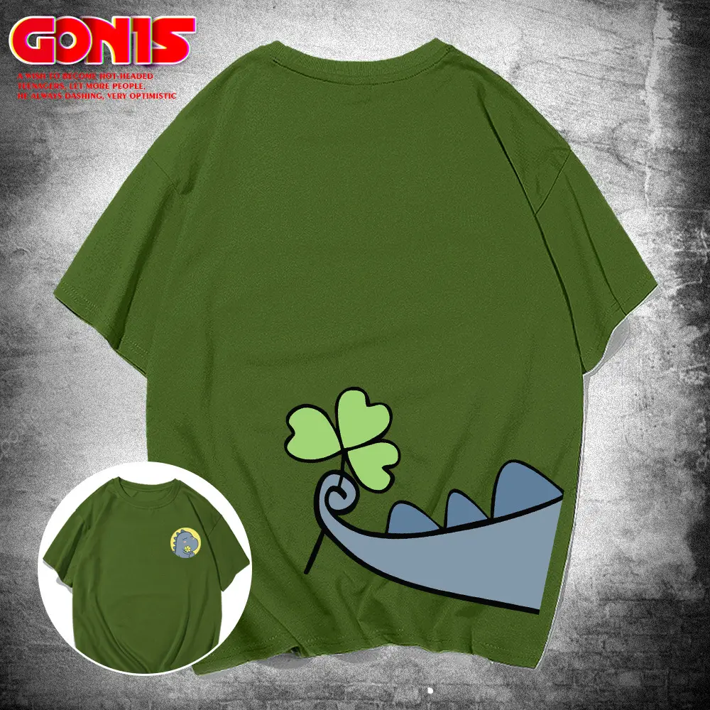Japanese Dinosaur T-Shirt White Loose Fit - Image 13