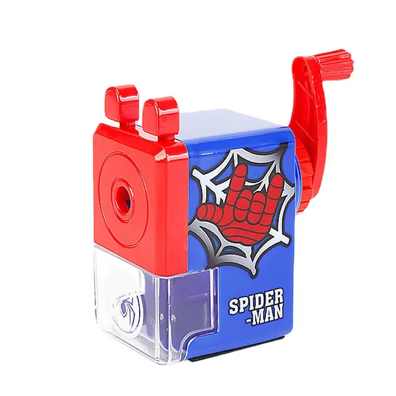 Spider-Man pencil sharpener pencil sharpener Frozen Mickey Elsa princess elementary school student hand pencil sharpener
