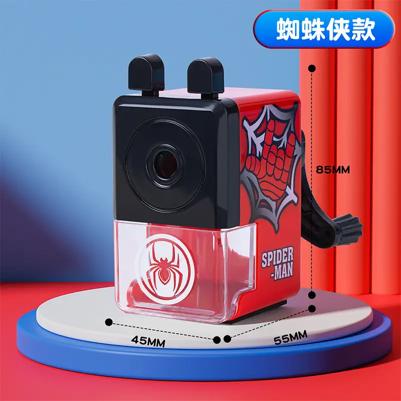 Spider-Man pencil sharpener pencil sharpener Frozen Mickey Elsa princess elementary school student hand pencil sharpener