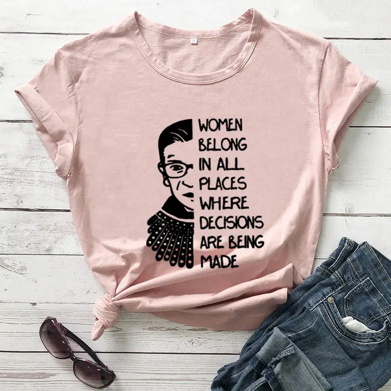 Women's Pink Graphic T-Shirt with Motivational Print
