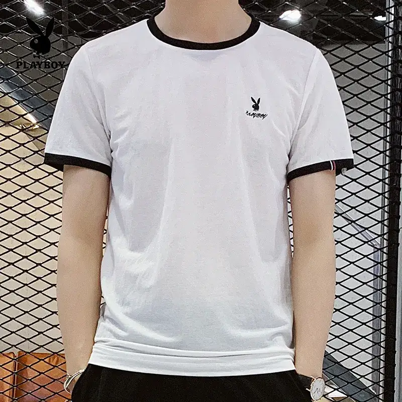 Men Black Pure Cotton Slim Fit T-Shirt - Image 4