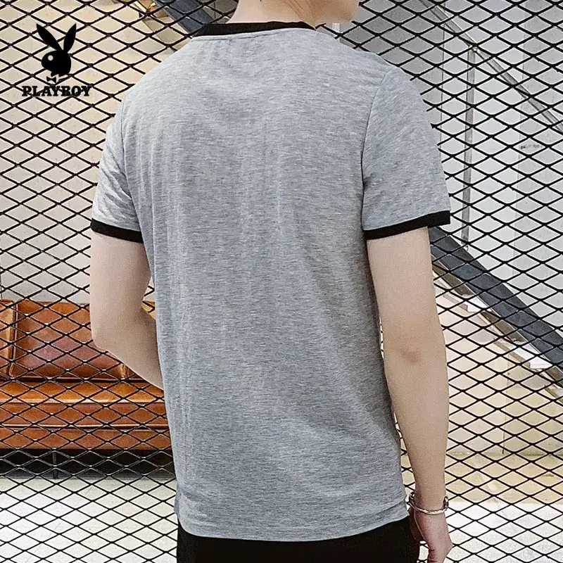 Men Black Pure Cotton Slim Fit T-Shirt - Image 7