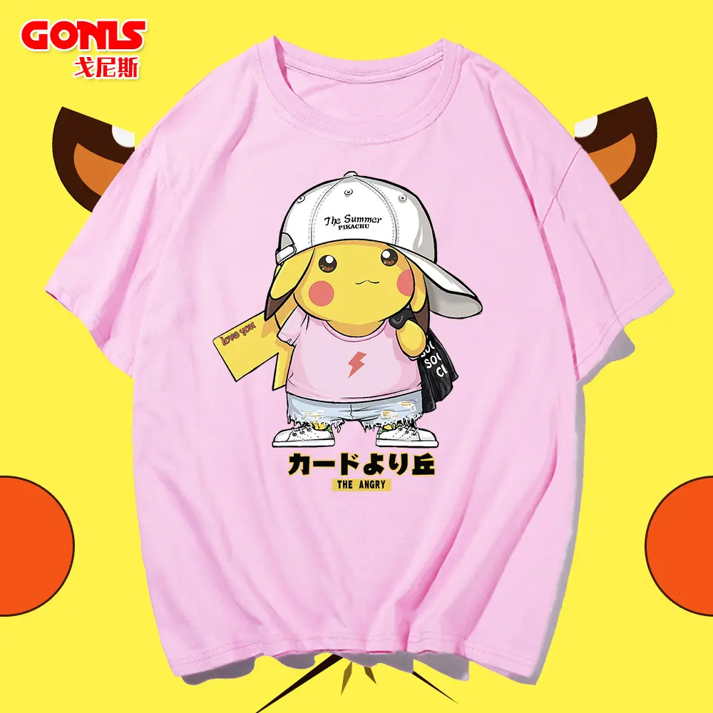 Blue Pikachu Cartoon T-Shirt for Men Women Summer Casual Wear - Image 9