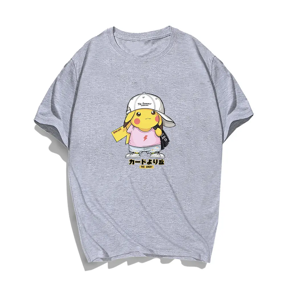 Blue Pikachu Cartoon T-Shirt for Men Women Summer Casual Wear - Image 6