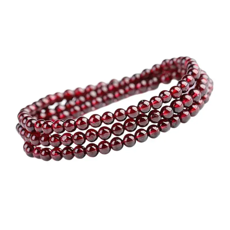 Wine Red Multi-Circle Bracelet for Women 3-6mm - Image 6