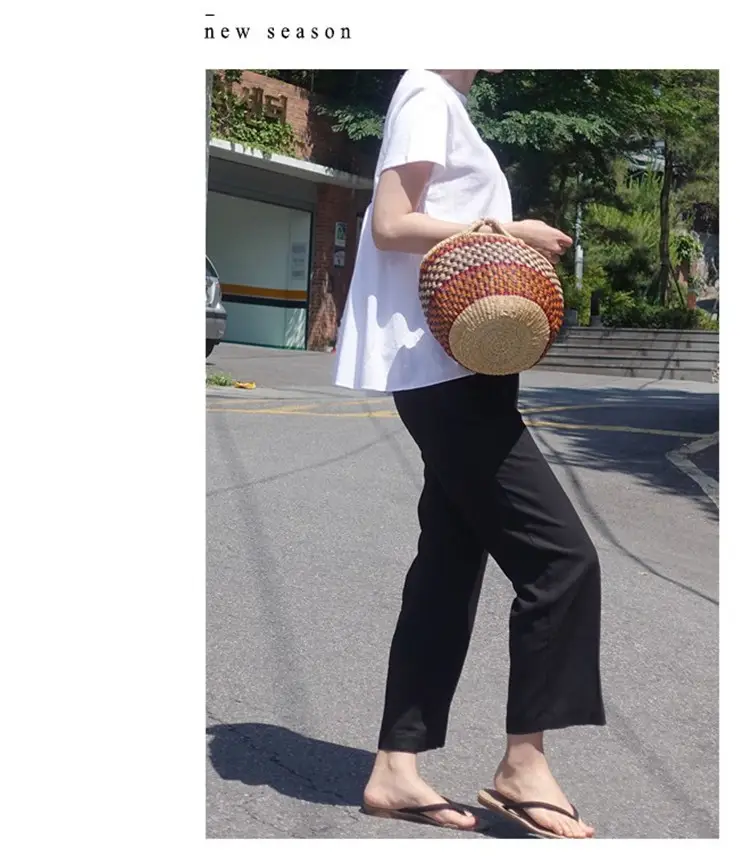 White Korean Style Puffy Top Cotton Summer Top — feature 45